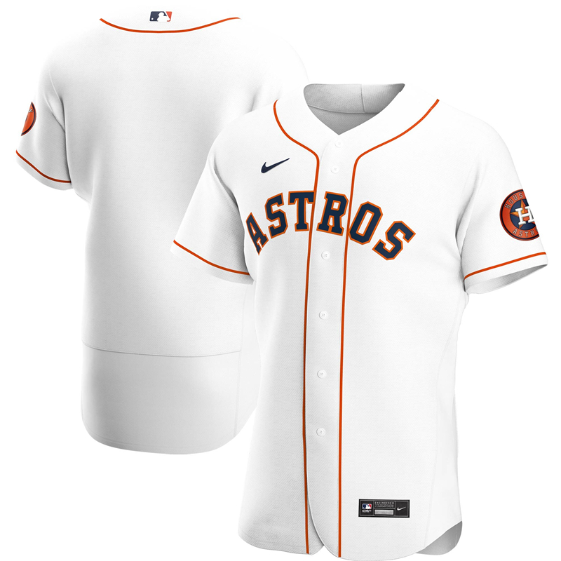 2020 MLB Men Houston Astros Nike White Home 2020 Authentic Official Team Jersey 1->houston astros->MLB Jersey